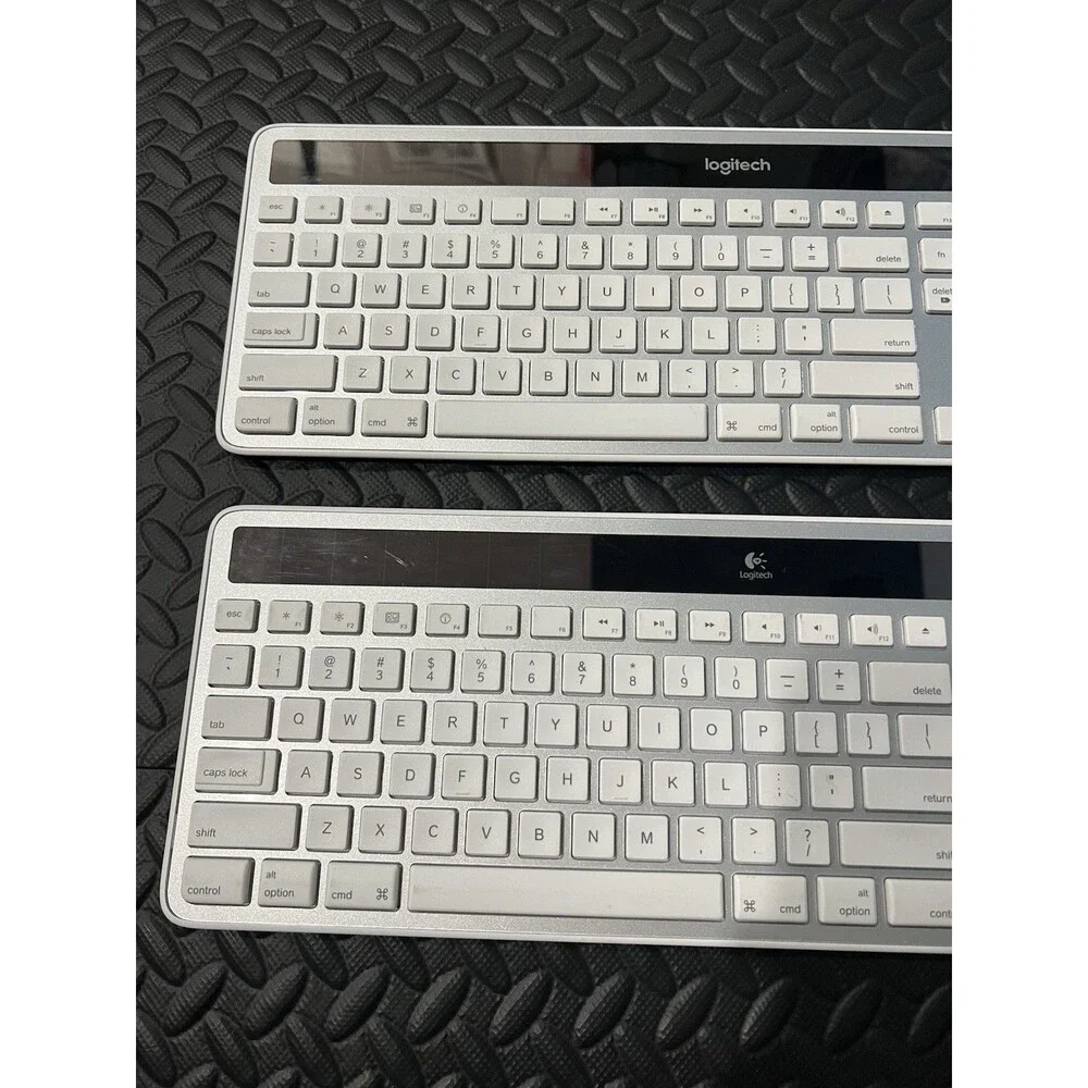 Lot of 2 Logitech K750 Wireless Solar Keyboard - White Mac G915 TKL G413 G515